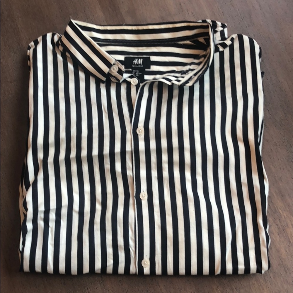 Men’s H&M Striped Dress Shirt